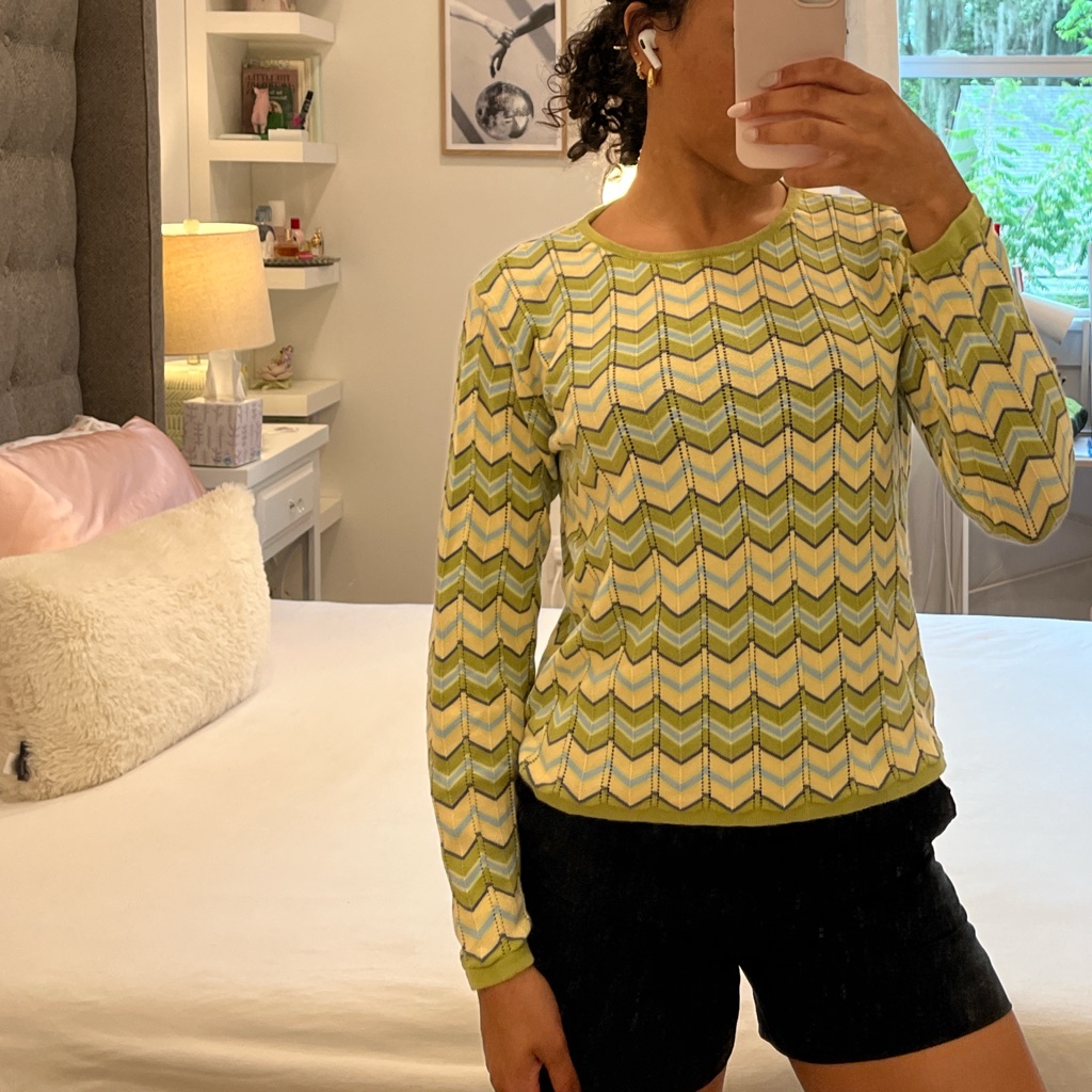 Green And Yellow Sweater
